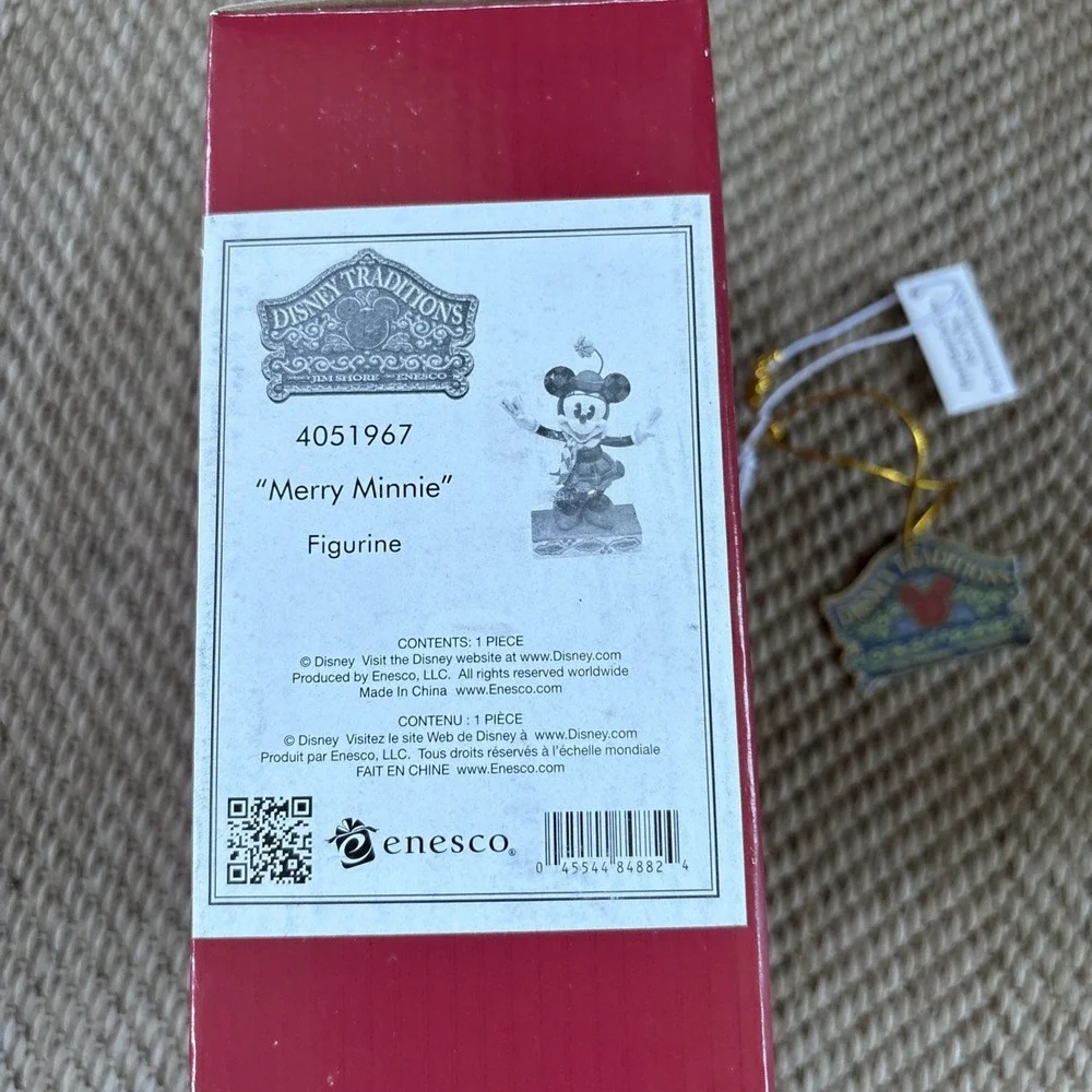 Disney Traditions Jim Shore Merry Minnie Mouse Figurine 4051967